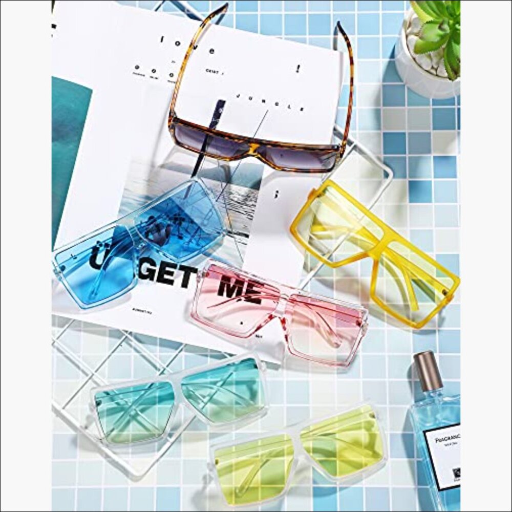 Oversized Square Sunglasses, Plastic, Polarized, … - image 5